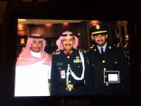 القاسم يحتفل بتخرج راكان بحضور قائد كلية الملك خالد العسكرية